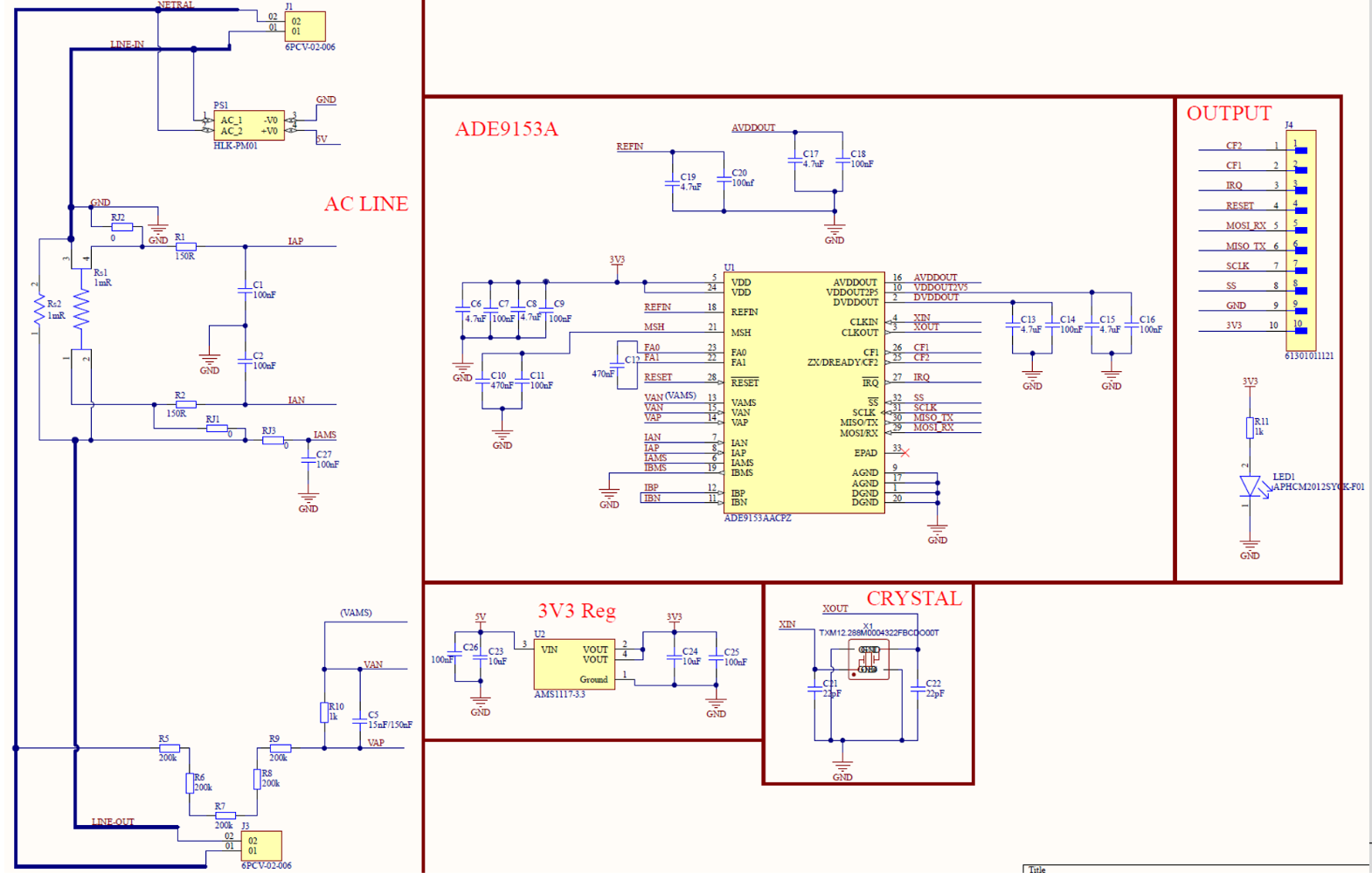 ADE9153A Schematic
